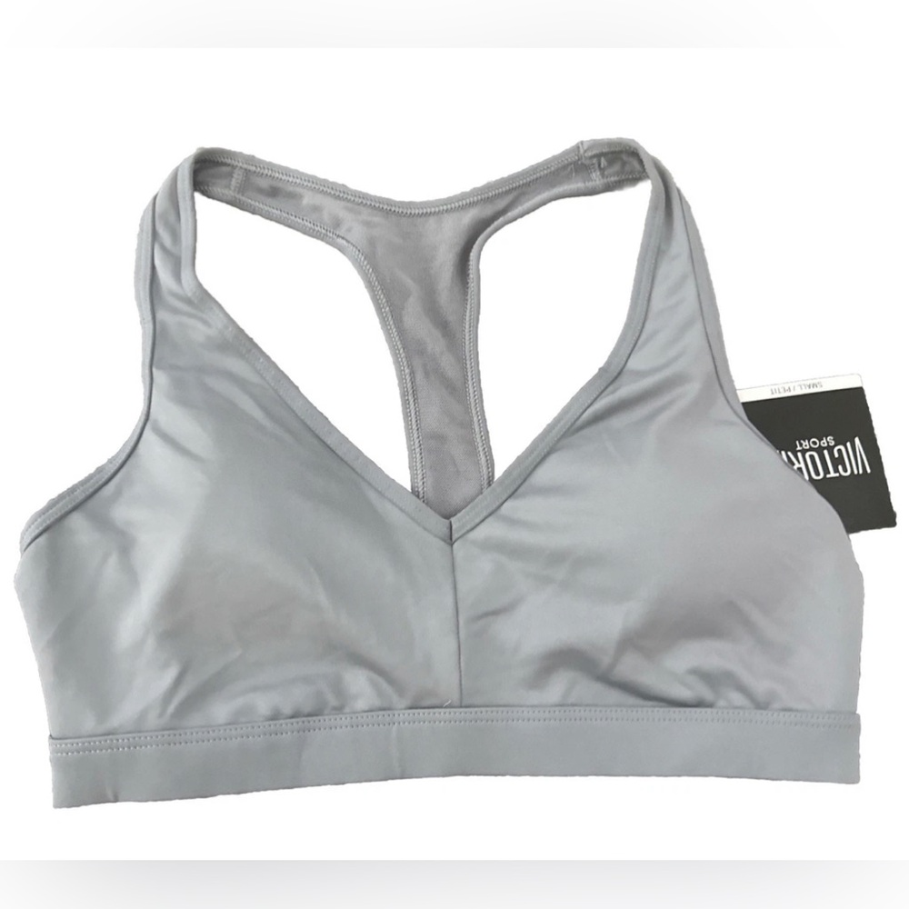 Victoria's Secret Light Gray Racerback Sports Bra